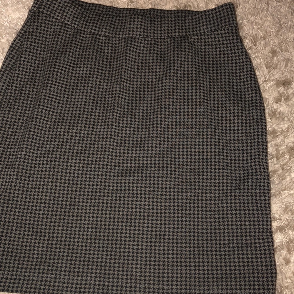 Loft Stretch Mini Skirt Houndstooth